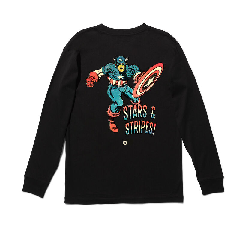 STARS AND STRIPES LS | A3LS1D23ST | BLACK | L