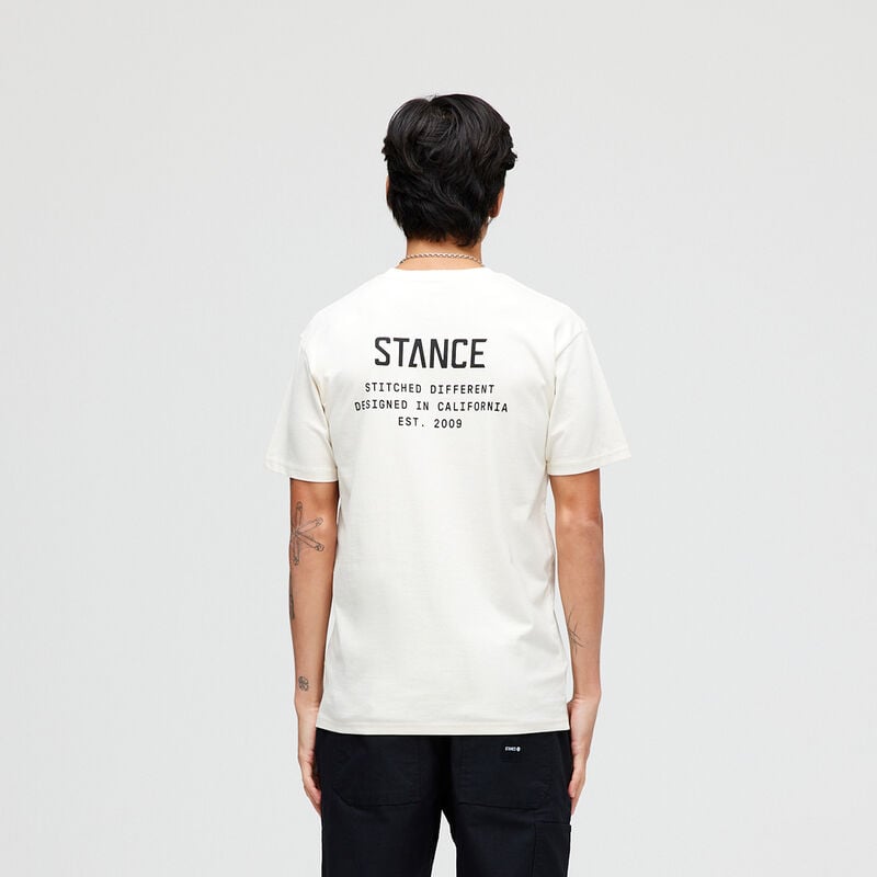 A3SS1A24ST | STANCE ESTABLISHED SS | VINTAGEWHITE | L